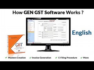 Gen GST Software (Desktop) Easy Tutorial Video - How it Works?