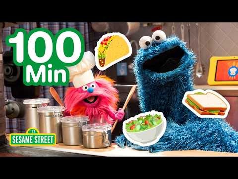 Summertime Lunch Recipes with Cookie Monster! 😎 | 100 Mins | Sesame Street