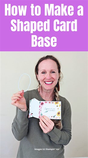 Juli Baca - Paper Craft Teacher on Instagram: "Use your dies to make a shaped card base! This technique opens up a bunch of possibilities with your card making. Try These Helpful Tips: • Center the die on your card front • Make sure the card base is straight in the die cutting machine • Only run the die halfway through - stop when you hit the center and reverse • Err on cutting just shy of halway because you can snip the rest with scissors Watch my step-by-step video on my channel. Comment LINK 