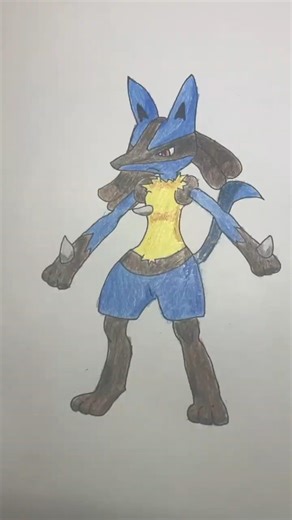 #drawingpokemon #lucario #pokemon #shorts