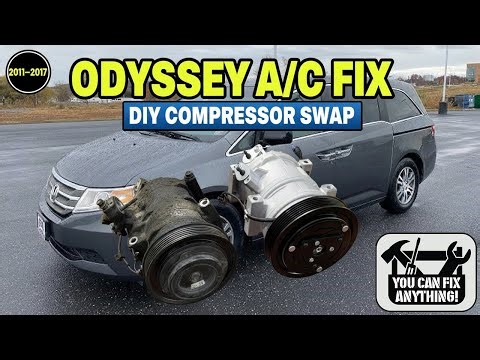 Honda Odyssey A/C Compressor Failure & Fix (2011-2017, 4th Gen): Tools, Torque, Recharge