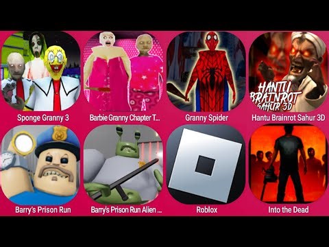 Granny 3, Granny Chapter Two, Granny, Roblox, Barry's Prison Run, Alien Base, Hantu Brainrot Sahur