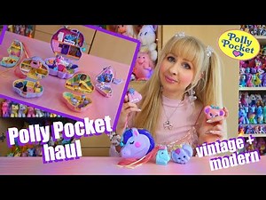 Polly Pocket haul/ unboxing - vintage 90s toys and modern compact