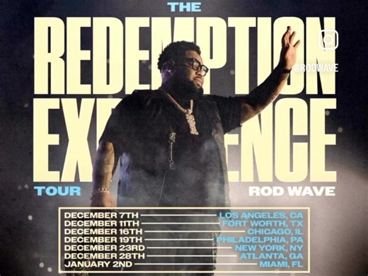 Rod wave Redemption Tour 2025 Just dropped 🥳🥹🖤#Fyp #rodwave #rodwavemusic @Rod Wave