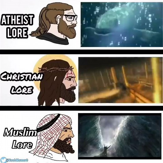 Atheist vs Christian vs Muslim (Lore Comparison)