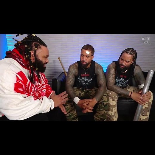 Jey Uso Jimmy Uso Jacob Fatu Raw Backstage want revenge last weeks attack Royce Keys OTM on Raw Pt 2