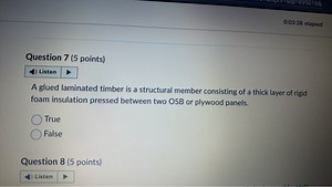 A glued laminated timber is a structural member consisting of a... | Filo