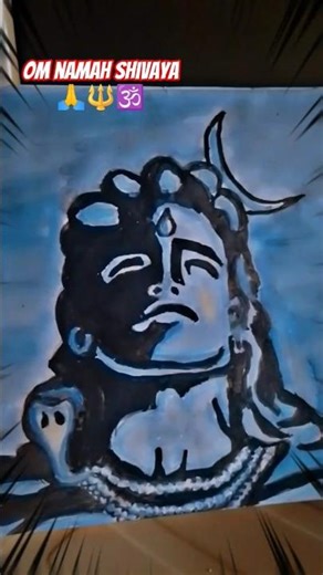 Om Namah Shivaya... 🕉️🔱🙏 #shorts #lordshiva #paintings #art #omnamahshivaya #viral