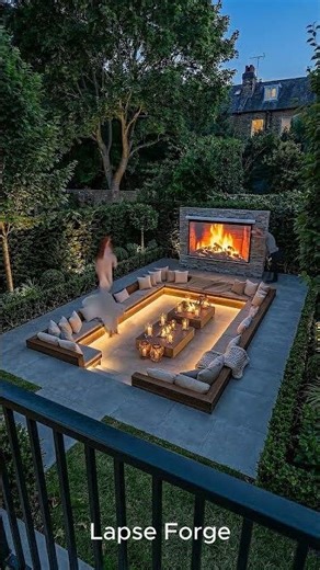 From Empty Backyard to Luxury Outdoor Cinema Lounge Unreal Backyard Transformation #timelapse