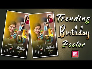 Instagram Trending Birthday Poster Editing | Happy Birthday Poster File | Birthday CDP Design