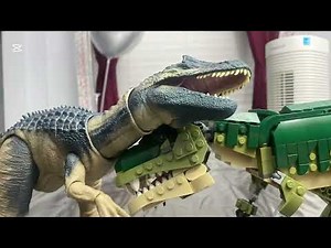 Allosaurus Vs T. rex Stop Motion Fight