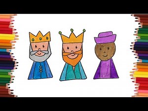 How to draw the 3 wise men