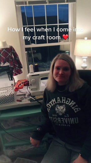 Home is where the craft room is ❤️ #craftroom #sewingismytherapy #sewistsoftiktok #addictedtocraftsupplies