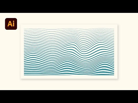Illustrator Tutorial: How to Create Waves? (Lines Wave Illustration)