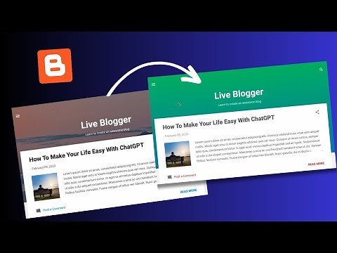 How To Customize BG Image In Blogger Contempo Theme | Theme Editor