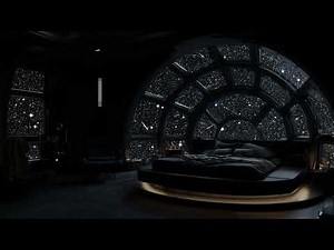Space Bedroom Night 🌌 | Calm Galaxy Ambience for Sleep and Relaxation