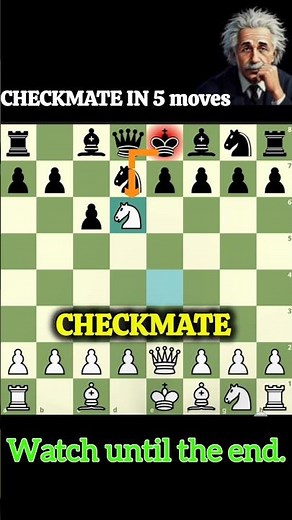 CHECKMATE in 5 MOVES #chess #checkmate #blitzchess