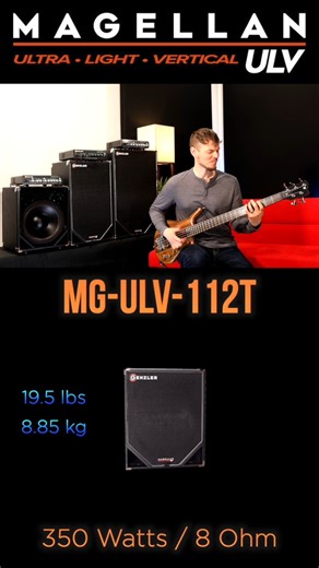 THE WEIGHT IS OVER. The new Magellan ULV (ULTRA•LIGHT•VERTICAL) series delivers Stage Class performance in our most portable design yet—starting at just 19.5 lbs. Join Nate Navarro on YouTube as he puts the 112T and 212T to the test, proving that the future of vertical projection is lighter than ever. https://www.youtube.com/watch?v=RiulND7u2Rg #GenzlerAmplification #MagellanULV #BassCabinet #StageClass #BassGear #NateNavarro #Ultralight | Genzler Amplification