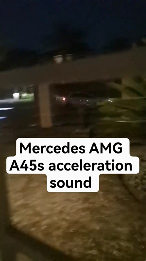 Mercedes AMG A45s acceleration sound.