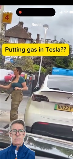 Putting gas in a Tesla | Hacks Snacks & Wisecracks