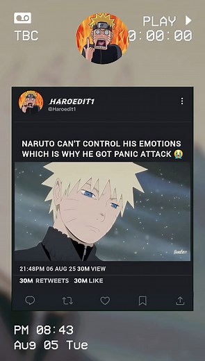 64K views · 3.7K reactions | Naruto Panic Attack  #anime #follower...