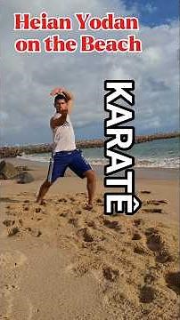 Heian Yodan Shotokan Karate Performed on the Beach in Brazil – Traditional Kata at Sunrise #karate