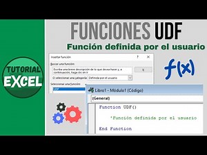 Funciones UDF - Función definida por el usuario