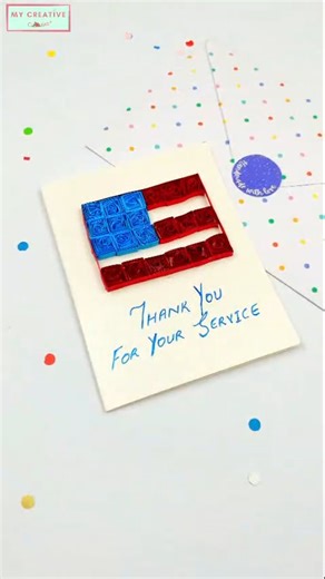 Veterans Day is almost here, and it’s the perfect time to honor the heroes who’ve served 💙 Create a heartfelt tribute with this DIY card — a personal touch to show your gratitude and respect 🇺🇸 Order now and be ready to celebrate our veterans in the most meaningful way! #VeteransDay . . . [ Quilling , quilling kit , veterans day , veterans day card , thank you vets , vets day , usa vets day , art and craft , craft kit ] | My Creative Camp