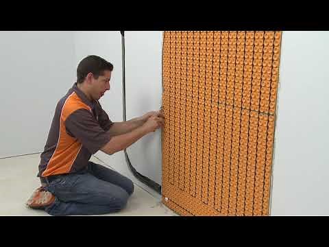 Comment installer un mur chauffant électrique DITRA-HEAT-E - SCHLÜTER SYSTEMS - SAMSE