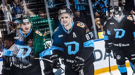 【集锦】2025-26赛季KHL常规赛 明斯克迪纳摩 6-0 莫斯科斯巴达克 11月22日