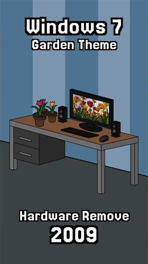 🌱Windows 7 Garden Theme🌱 #nostalgia