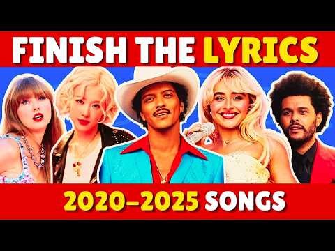 FINISH THE LYRICS🎶 2026 Most Popular Songs 🔥 Music Quiz
