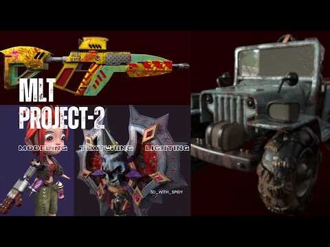 MLT PROJECT - 2 | Character & Props Texturing In Substance Painter #3d #texturing #substance