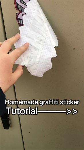 Graffiti sticker tutorial🧨 #graffiti #sketchbook #tutorial | Graffiti Sticker