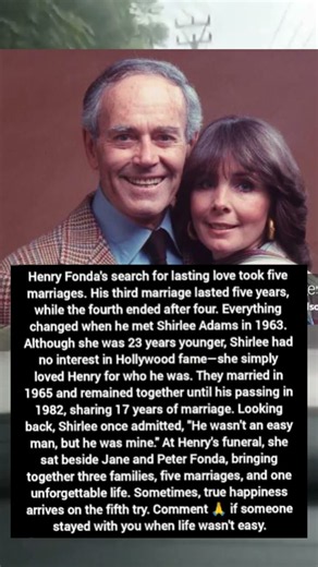 The Anchor of His Final Years: Inside Henry Fonda and Shirlee Adams’s Bond 🎬