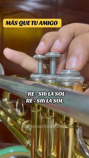 Más que tu amigo #trompeta #tutorial #musica #notasmusicales