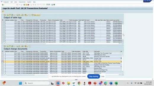 Audit Trail in SAP AUT10 | Arghadip Kar