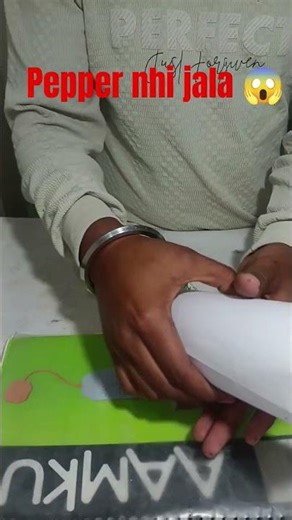 pepper nhi jala 🔥 #experiment #trending #shorts