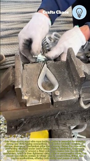 Steel wire rope locking device for secure rigging