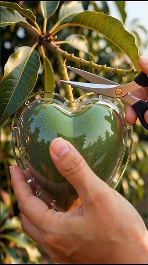 How to Grow a Heart-Shaped Mango? From Tiny Mango to Heart Shaped Mango Grown Inside Mold Timelapse