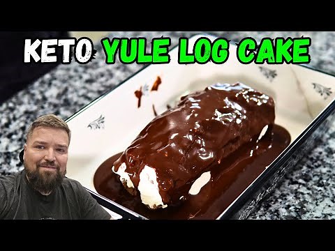 Keto Yule Log Cake Recipe! How To | The perfect dessert for your Christmas get together