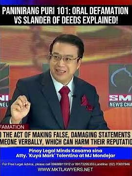 Paninirang Puri 101: Oral Defamation vs Slander of Deeds Explained!