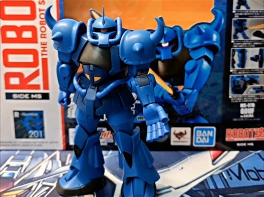 万代 ROBOT魂 201 MS-07B Gouf 老虎 高达 再版开箱