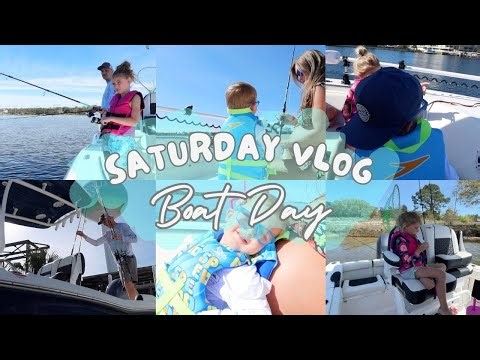 BOATING WITH KIDS || family fishing trip + packing for a boat day + family vlog + Florida life
