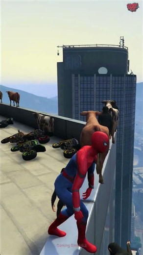GTA 5 Spiderman Biggest Jump 🤣 #spidarman #gta #gta5