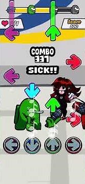 Among us Fnf mod red vs green