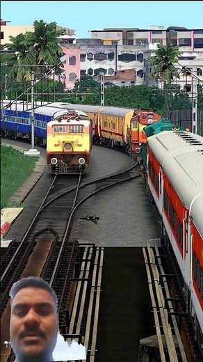 Train Simulator, WDM3D Locomotive Passed Through the Bumpy Railroad Crossing, Train Games #train