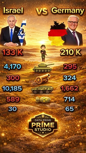 Israel 🇮🇱 vs Germany 🇩🇪 – Military Power Comparison | Who Is Stronger?