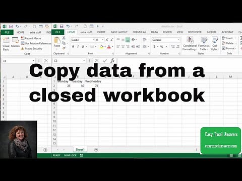 Copy data from a closed workbook with VBA in Excel
