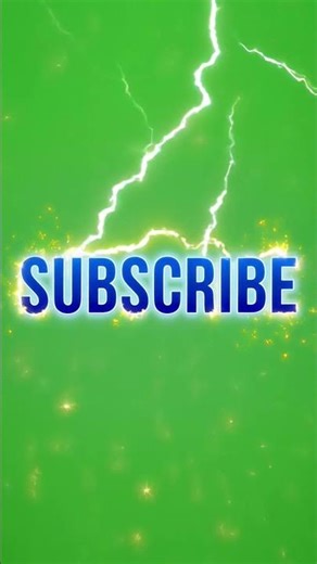 Lightning Strike Sound Effect | Electric Subscribe Reveal Green Screen